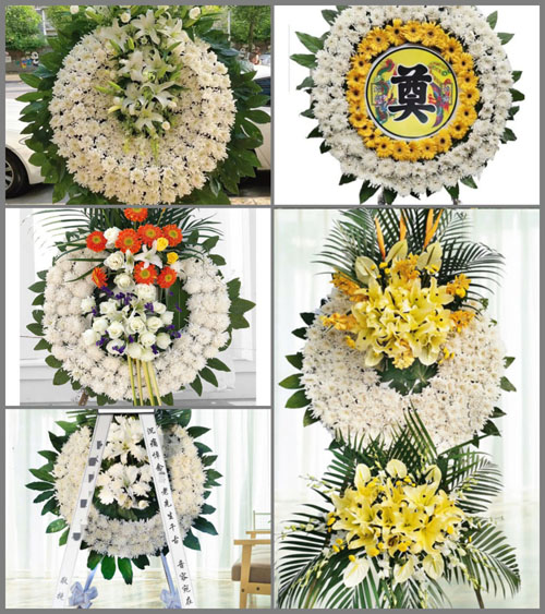 广东江门市开平市马冈镇龙冈村花圈速递