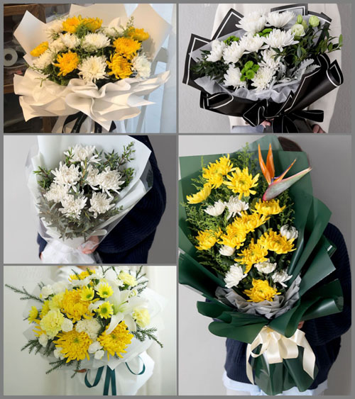 广东江门市开平市马冈镇龙冈村白事花束代送